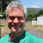 Poas Volcano eruption over my left shoulder.